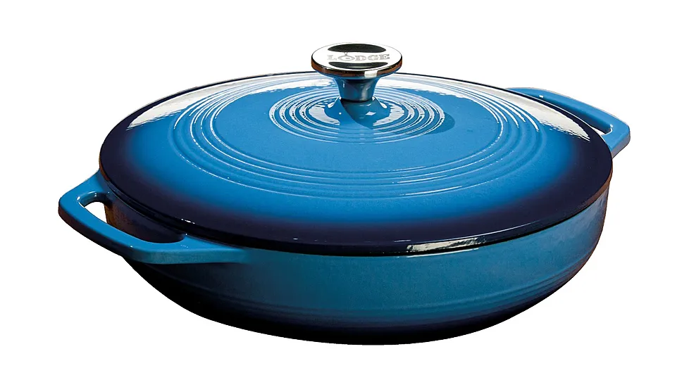 Lodge 3.6 Quart Enameled Cast Iron Casserole (Dutch Oven)